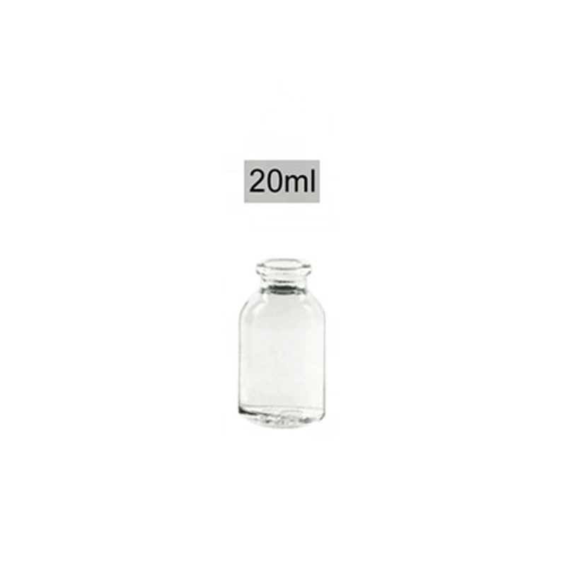 CE Approved 7ml-100ml Pharmaceutical Moulded Clear/Amber Glass Injection Infusion Vial/Bottle (USP Type I, II, III)