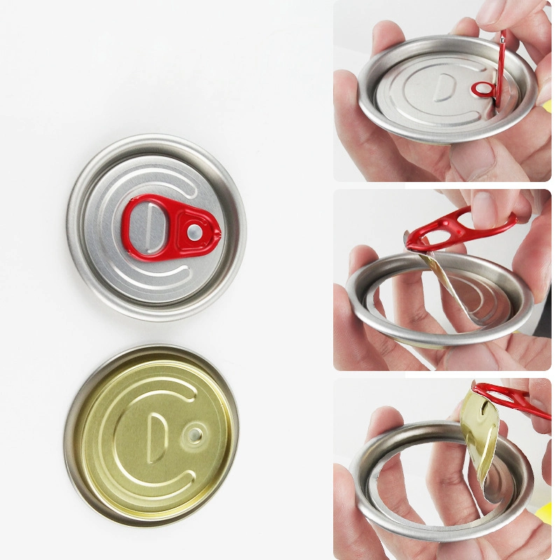 305# Caps Manufacturer Aluminum Easy Open Can Lids Bottle Caps Closures Round
