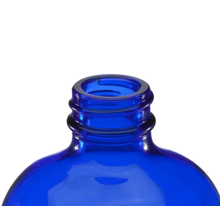 15ml 30ml 60ml 120ml 250ml 500ml 1000ml Cobalt Blue or Amber Boston Round Glass Bottle