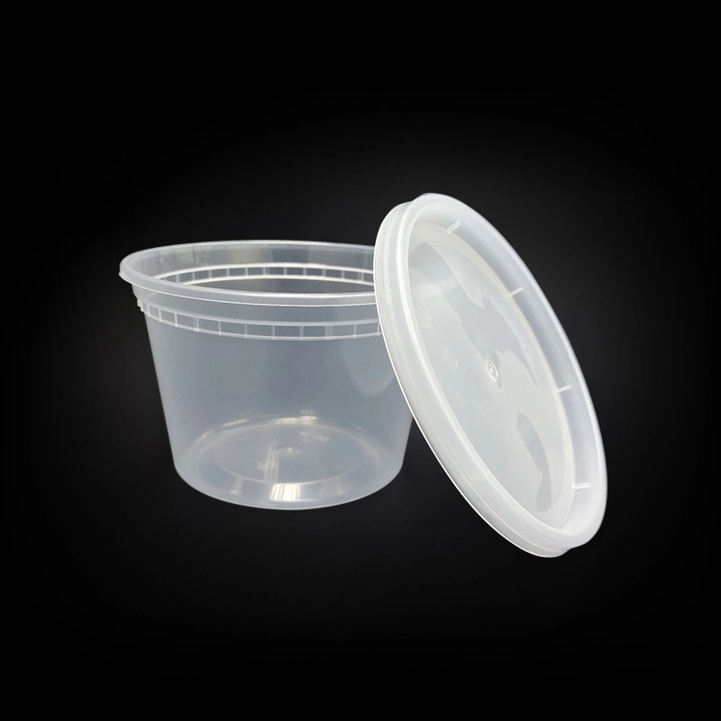 Combo Pack 16oz Plastic Deli Food Storage Containers with Airtight Lids - Slime Containers