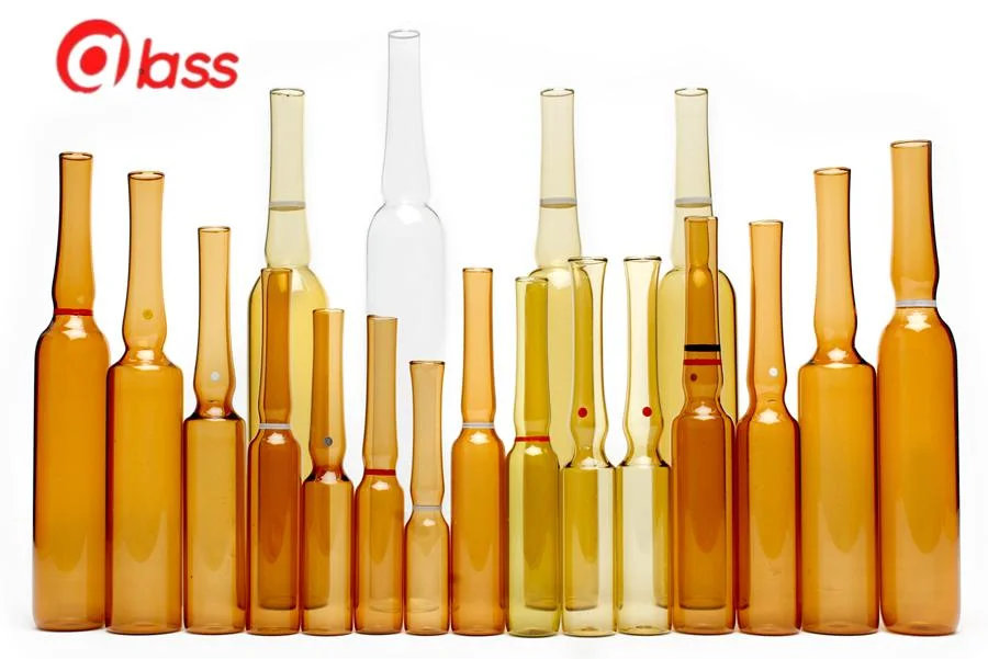 Amber / Clear Glass Ampoule Vial Bottles Pharmaceutical Ampoule Bottles for Liquid