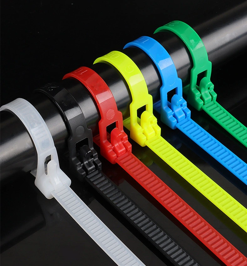Factory PA 66 Nylon Cable Tie Plastic Wire Zip Ties Self-Locking Releasable Cable Accessories