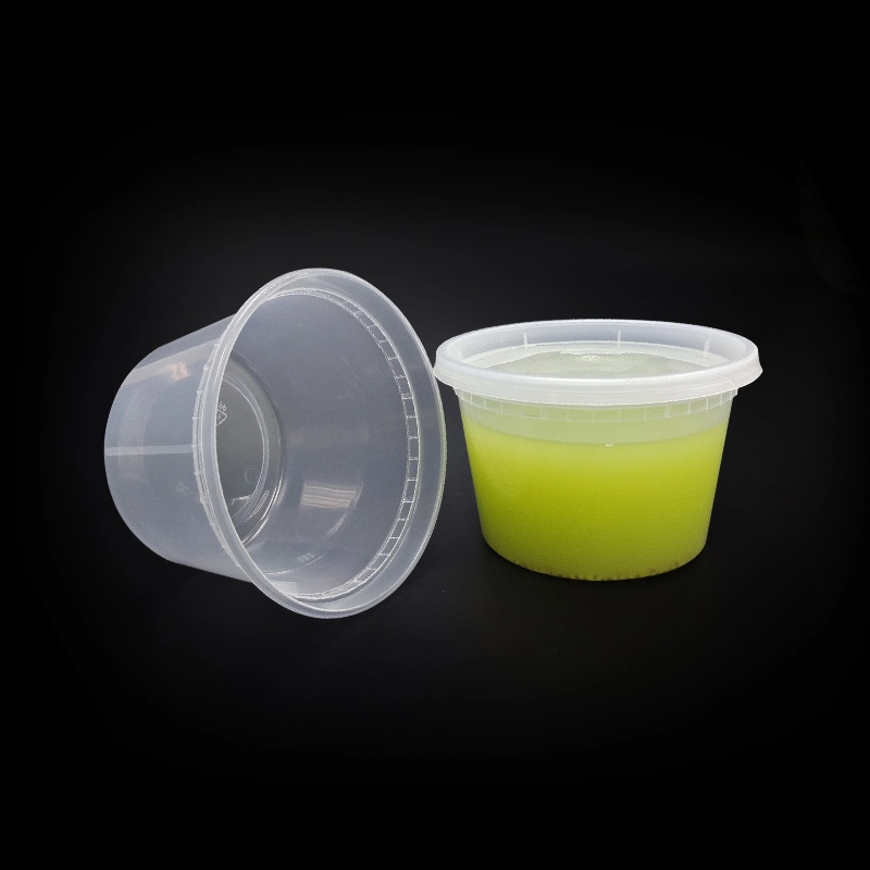 Combo Pack 16oz Plastic Deli Food Storage Containers with Airtight Lids - Slime Containers