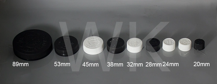 Manufacture Plastic PP Screw Lid with Ribbed CRC Cap with Induction Seal Plastic Cap for Cosmetic Bottle Package