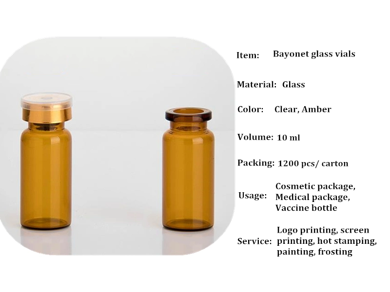 10ml Injection Pharmaceutical Clear Glass Vial with Stopper