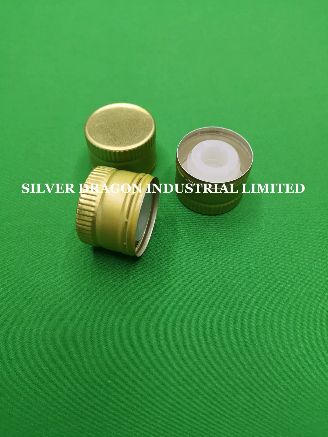 Olive Oil Bottle Aluminium Caps with Plastic Liner, Size 31.5X24mm