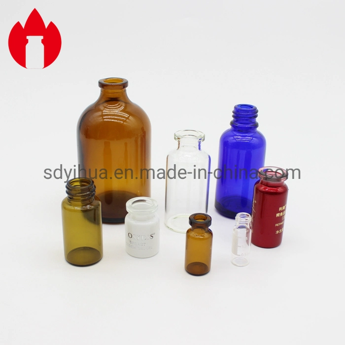 50ml 100ml 150ml 200ml Amber or Clear Injection Pharmaceutical Glass Bottle