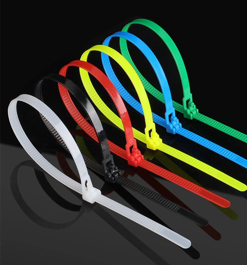 Factory PA 66 Nylon Cable Tie Plastic Wire Zip Ties Self-Locking Releasable Cable Accessories