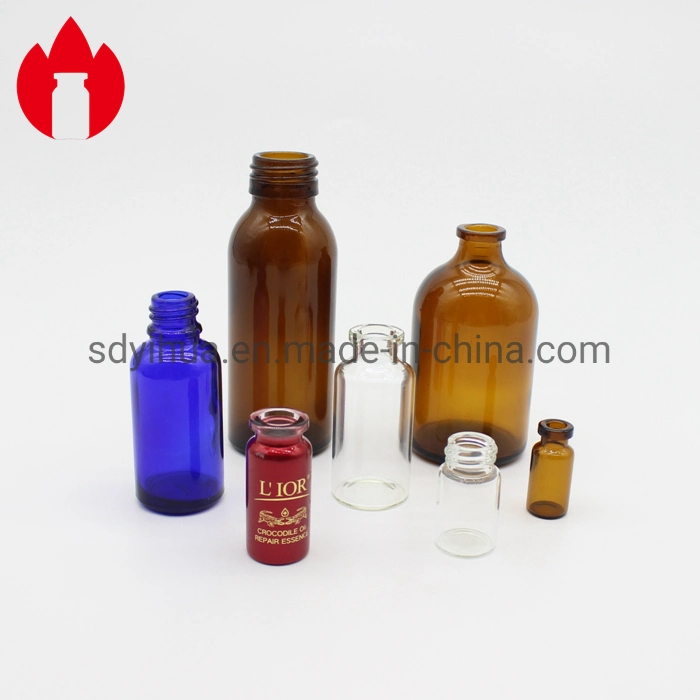 50ml 100ml 150ml 200ml Amber or Clear Injection Pharmaceutical Glass Bottle
