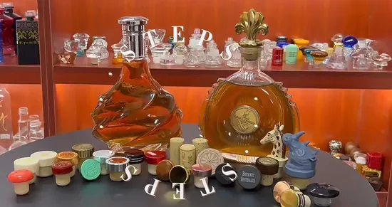 Wholesale Premium Gold Aluminum T Cork Stopper Custom T Shape Top Cork Cap Closure with Embossed Logo for Whisky Vodka Rum Gin Tequila Liquor Wine Bottle