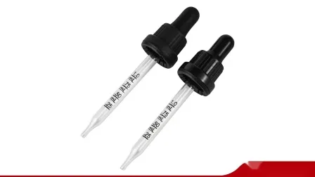 18/415 Dropper Cap Black Plastic Cap Essential Oil Dropper Bottle Cap for Essential Oil Bottle