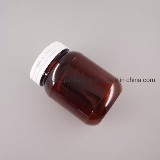 Custom 200ml Pet Pharmaceutical Plastic Capsule Container with Plastic Cap
