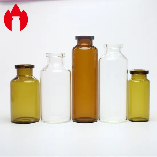 6ml Transparent and Brown Pharmaceutical Small Glass Vial 
