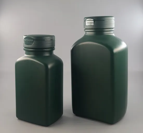 Plastic Pharmaceutical Packaging PE Tablet Container with Plastic Cap 