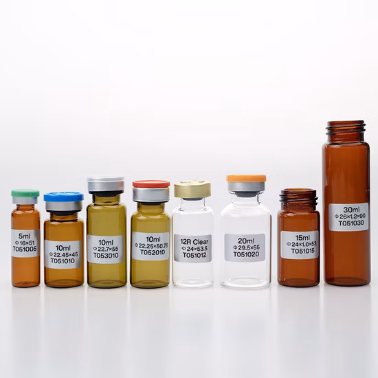 Wholesale Cheap 2r 5r Pharmaceutical Tubular Empty Small Glass Vials with Flip off Cap for Vaccine
