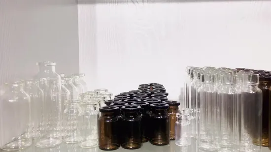 Clear/Amber Pharmaceutical Packaging Moulded Glass Bottle Vial 