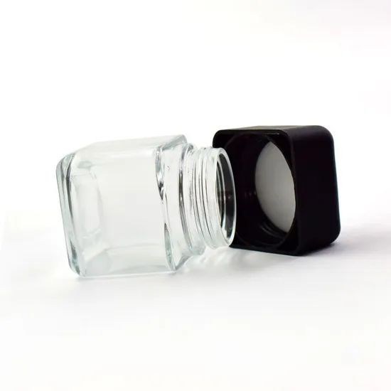100ml Amber Round Empty Capsule Glass Bottle Pharmaceutical Packaging Jars Pill Containers Vial with Plastic Child Resistant Lid 3.5g Dry Flower Jar 