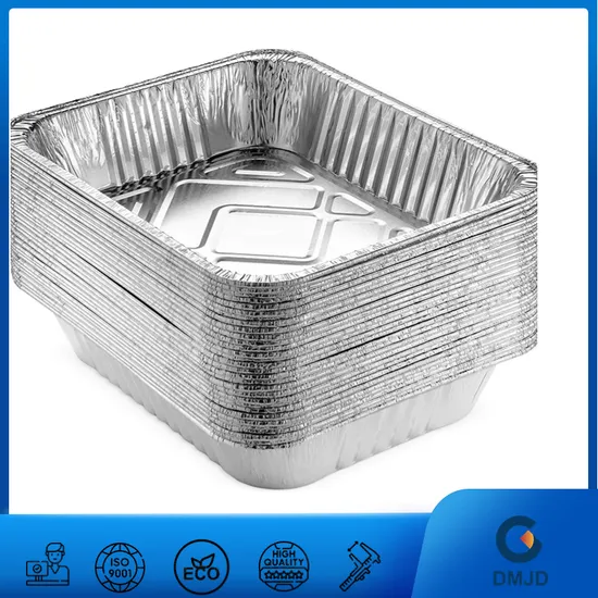 Aluminum Foil Container Raw Material Aluminum Foil Container with Plastic Lid 